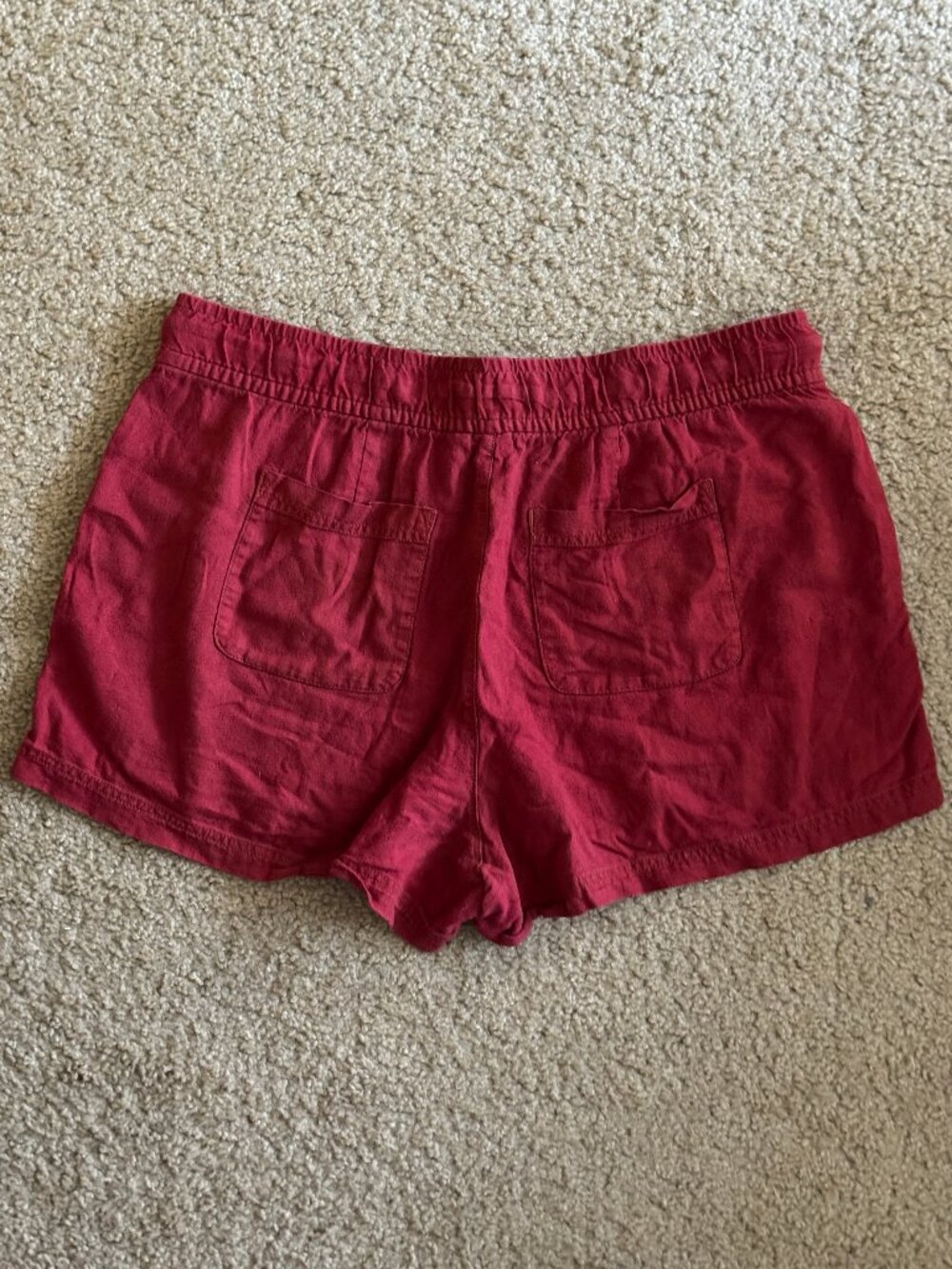 Gap Linen Shorts - High Rise - Red